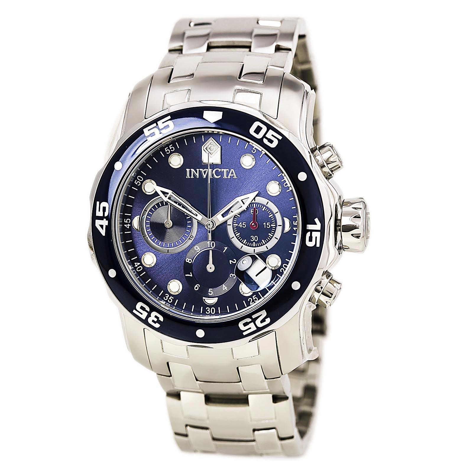 Invicta Pro Diver Swiss Chronograph Blue Dial Stainless Steel Men's 2024 Watch 12993