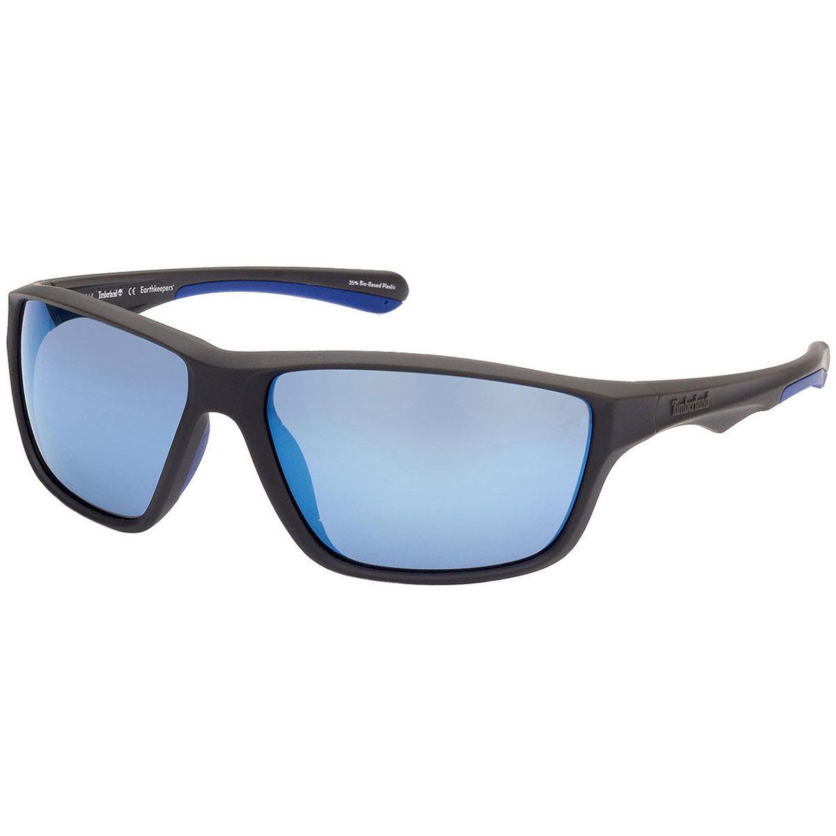 Timberland Mens Sunglasses Smoke Polarized Lens Rectangular Frame