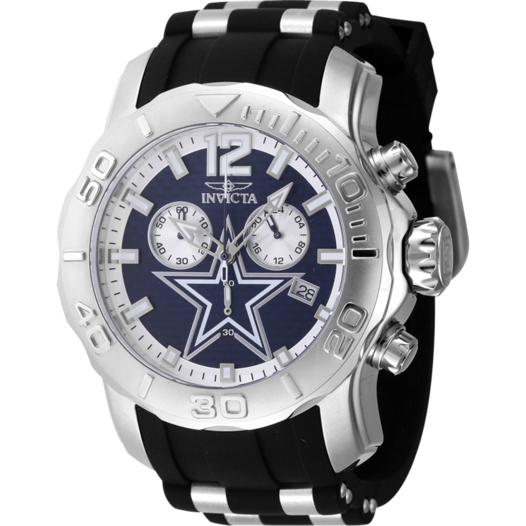 Invicta Men s Watch NFL Dallas Cowboys Quartz Blue Carbon Fiber Dial