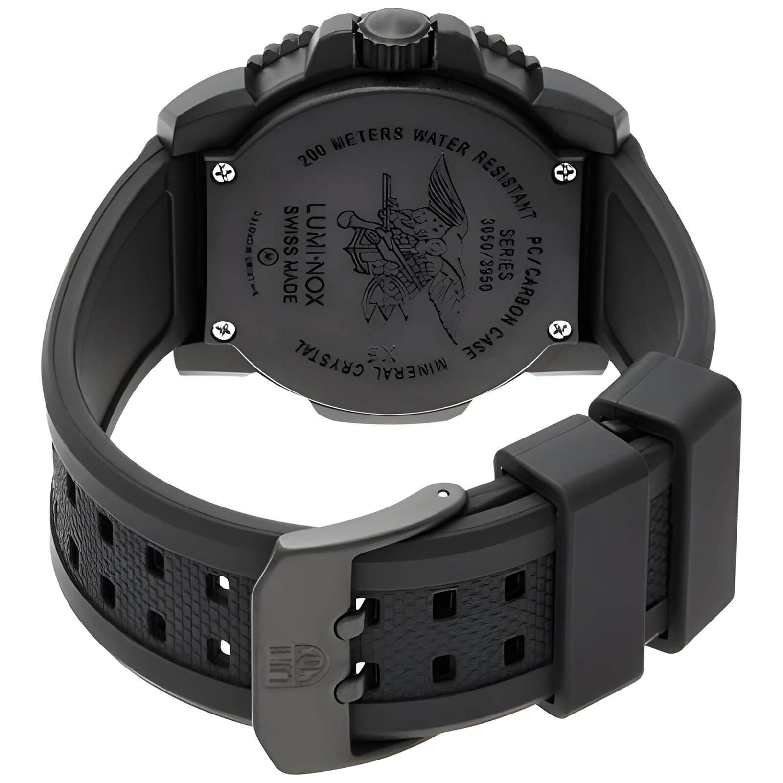 Luminox 3051.BO Men's Navy SEAL Colormark Dive Watch - Rugged Blackout  Swiss-Made Timepiece