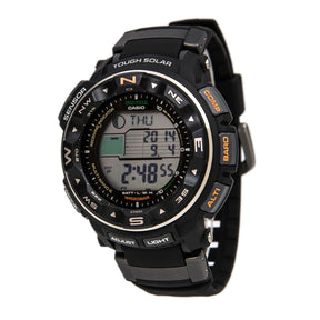 Casio Men s Pro Trek Tough Solar Power Digital Grey Dial Chronograph Alarm Dive Watch PRW2500R 1