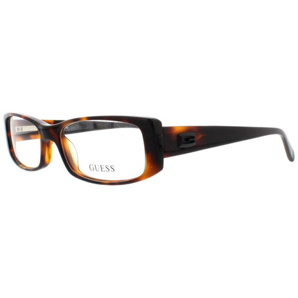 GUESS Y2K vintage rectangular glasses model GU6328. Metallic buying brown and tortoise acetate optical frames. Prescription eyeglasses. Spectacles