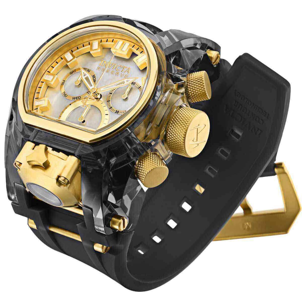 Invicta Anatomic Quartz Watch in top Black/G